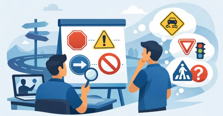 Cómo aprender señales de tránsito sin confundirlas